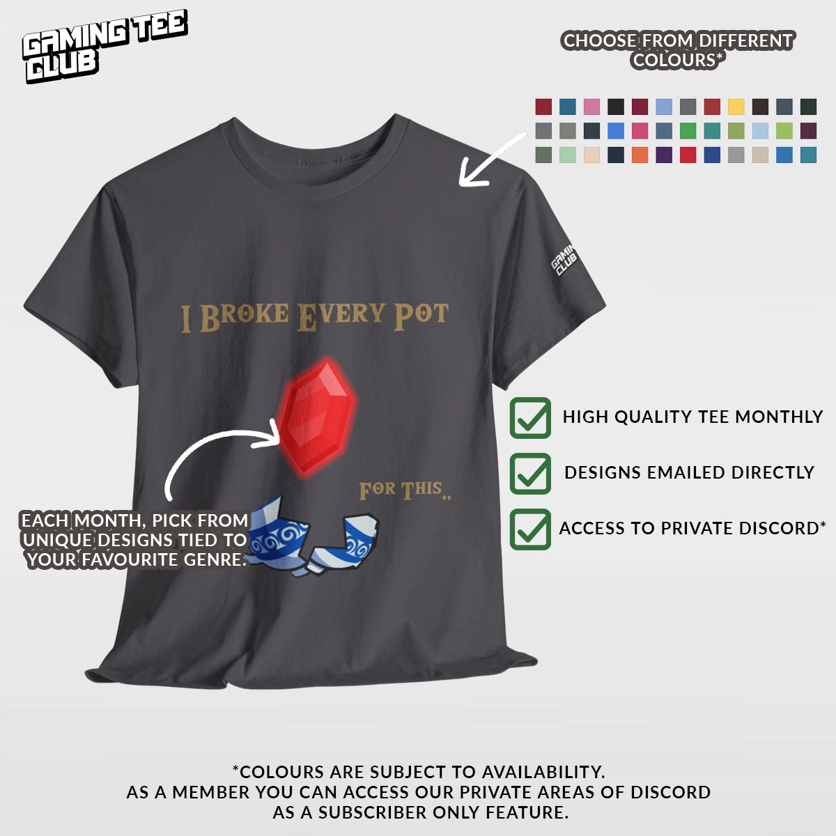 GTC Monthly Tee Subscription